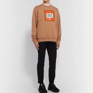 Burberry Peach and Orange Logo Sweatshirt